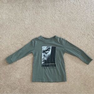 Ice Cube‎ Rapper Youth Child 4 Long Sleeve Green Gray T-shirt Cotton On Kids